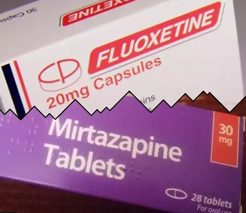 Fluoxetin mot Mirtazapin