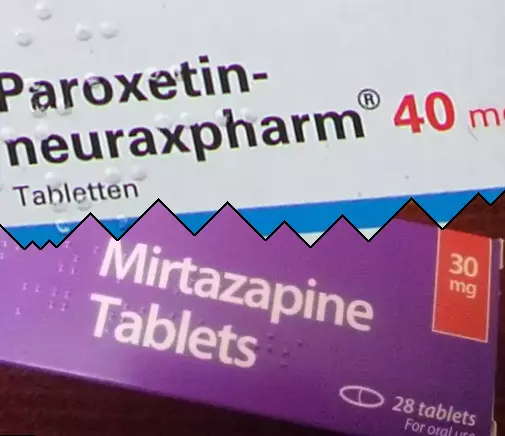 Paroxetin mot Mirtazapin